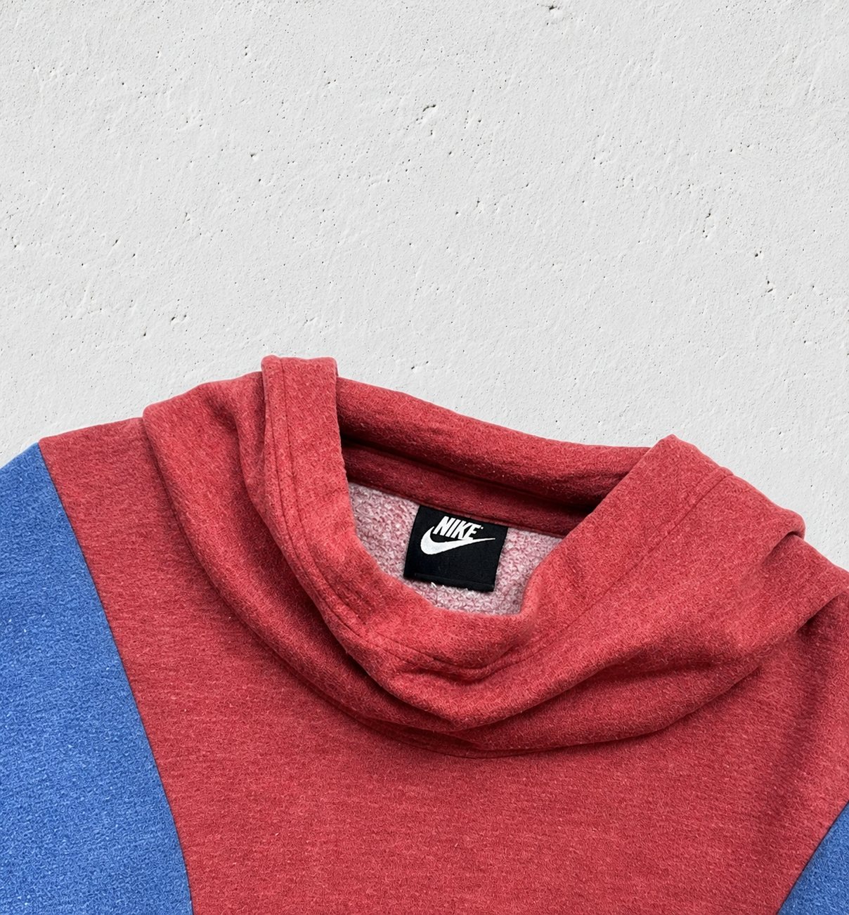 Felpa Con Cappuccio Blu/Rossa