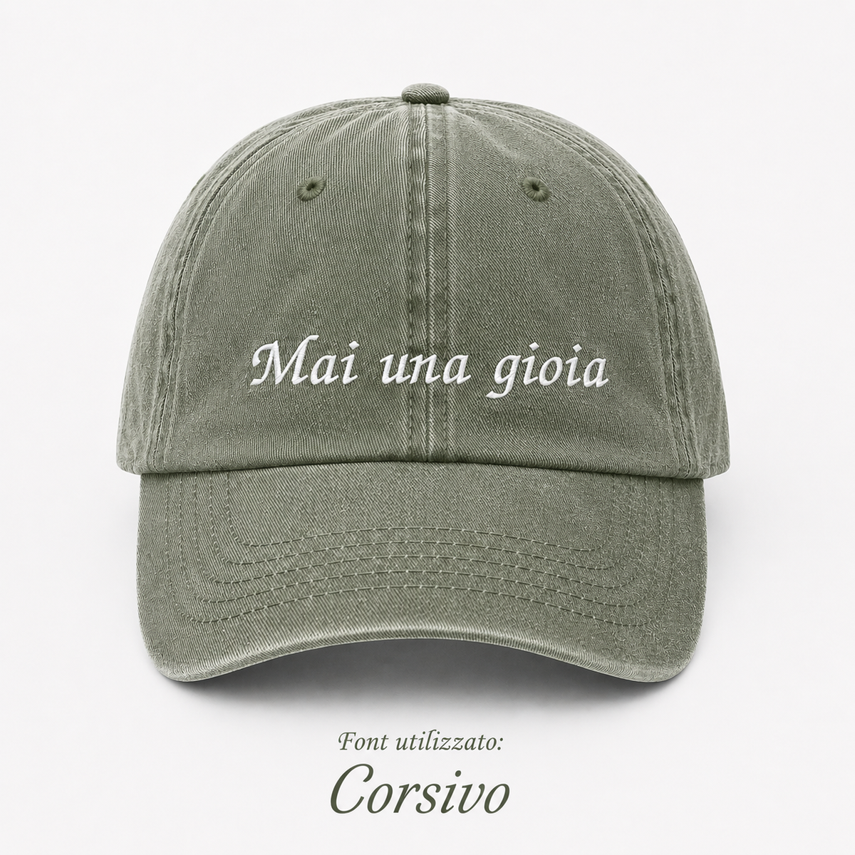 Cappello Ricamato - Frase personalizzata