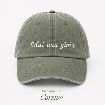 Cappello Ricamato - Frase personalizzata