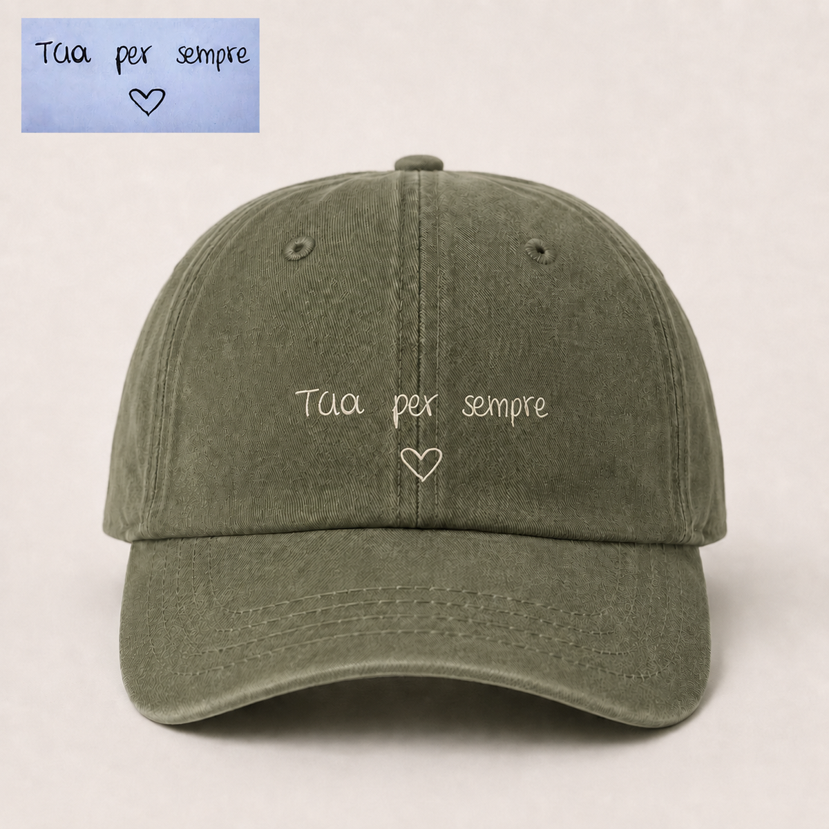 Cappello Ricamato - Personalizza con la tua calligrafia